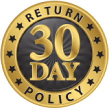 30 day return policy emblem